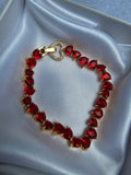 Heart bracelet gold plated