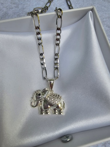 Elephant gold plated necklace