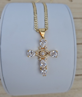 CROSS WITH EYE NECKLACE