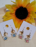 Butterfly  of Evil eye earings