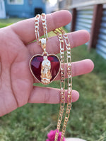 Virgen de guadalupe red pendant