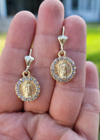 Virgen white earings