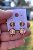 Virgen red  earings