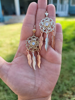 Dream catcher 3 tone  Earings