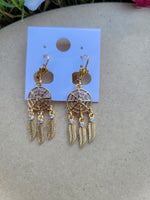 Dream catcher Gold  Earings