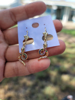 Snake multicolor earings